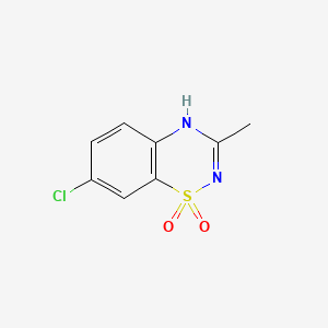 Chemical structure for DIAZOXIDE