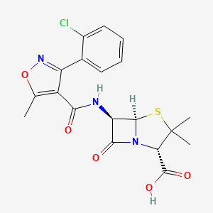 Chemical structure for CLOXACILLIN