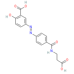 Chemical structure for BALSALAZIDE