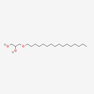 Chemical structure for CETYL GLYCERYL ETHER