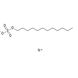 Chemical structure for AMMONIUM LAURYL SULFATE