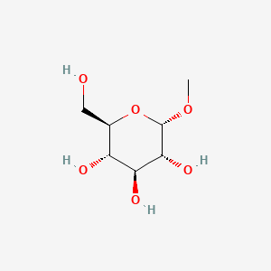 Chemical structure for METHYL GLUCOSE