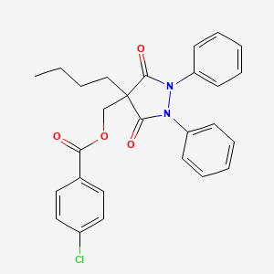 Chemical structure for FECLOBUZONE