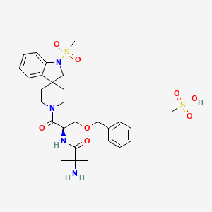 Chemical structure for IBUTAMOREN MESYLATE