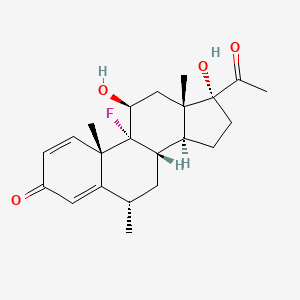 Chemical structure for FLUOROMETHOLONE