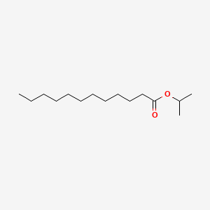 Chemical structure for ISOPROPYL LAURATE