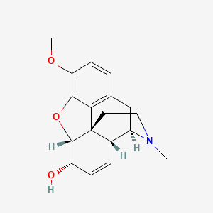 Chemical structure for CODEINE ANHYDROUS