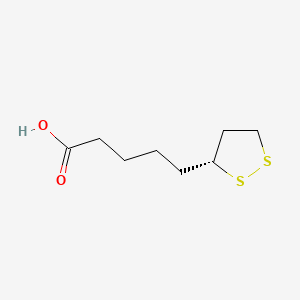 Chemical structure for THIOCTIC ACID, (+)-