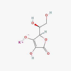 Chemical structure for POTASSIUM ASCORBATE