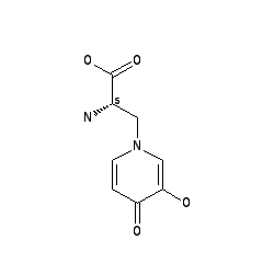 Chemical structure for MIMOSINE